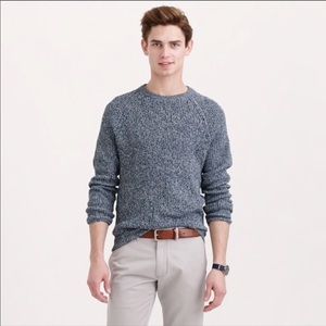 EUC blue and white marled sweater.